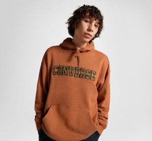 Converse All Star Logo Namesake Hoodie Tawny Owl | 743PZQKEB