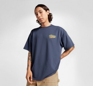 Converse All Star Mountain Remix T-Shirt Kék | 078CVOMNP