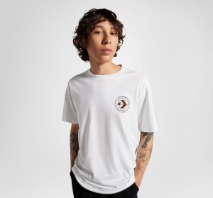 Converse All Star Mountain T-Shirt Fehér | 042HSVFQT