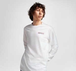 Converse All Star Téli Chill Long-Sleeve T-Shirt Fehér | 473TIUXYW