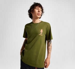 Converse All Star Tree T-shirt Zöld | 430IVQFHU