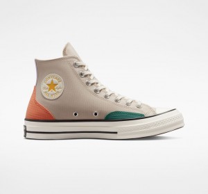 Converse Chuck 70 Color Block Narancssárga | 453ZEDCGS