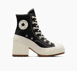 Converse Chuck 70 De Luxe Heel Fekete | 126KNORMF