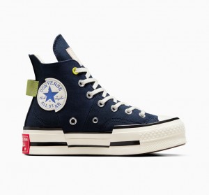 Converse Chuck 70 Plus Heel Loop Sötétkék Fekete | 930DMLAYC