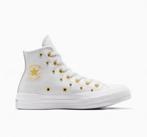 Converse Chuck 70 Star Studded Fehér Fehér Arany | 502KEDHYB