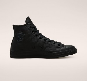 Converse Chuck 70 Tonal Bőr Fekete Fekete Fekete | 015KEPWDH