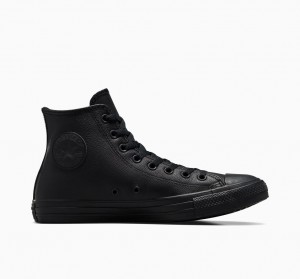 Converse Chuck Taylor All Star Bőr Fekete | 537BGNKOJ