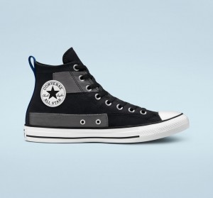 Converse Chuck Taylor All Star Desert Patchwork Fekete Kék Fehér | 735KQJAVI