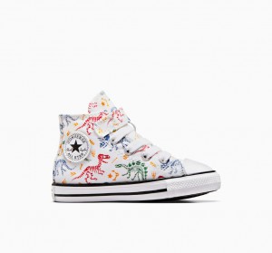 Converse Chuck Taylor All Star Easy-On Dinos Fehér Piros Zöld | 581GYHWXQ