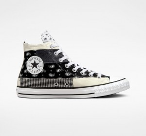 Converse Chuck Taylor All Star Hacked Patterns Fekete Fehér | 064IQPRSW