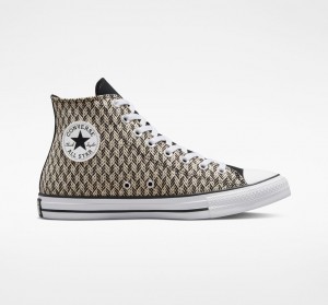 Converse Chuck Taylor All Star Herringbone Fekete Fehér | 794OUKHIA