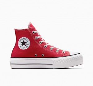 Converse Chuck Taylor All Star Lift Platform Piros Fehér Fekete | 905YQTGEF