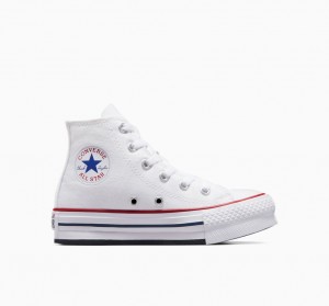 Converse Chuck Taylor All Star Lift Platform Fehér Sötétkék | 981CPDIJB