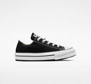 Converse Chuck Taylor All Star Lift Platform Fekete Fehér Fekete | 819JXOAZP