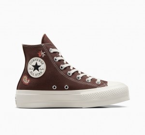 Converse Chuck Taylor All Star Lift Platform Crafted Evolution Barna Rózsaszín | 569XUFWJR