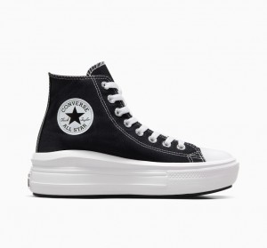 Converse Chuck Taylor All Star Move Platform Fekete Fehér | 059PRZXAV