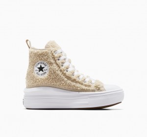 Converse Chuck Taylor All Star Move Platform Sherpa Fehér Fekete | 123TOGWSP