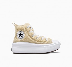 Converse Chuck Taylor All Star Move Platform Sherpa Fehér Fekete | 325PBJQUD