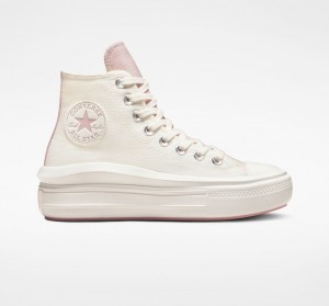 Converse Chuck Taylor All Star Move Platform Tonal Materials Rózsaszín | 465XQPDEB