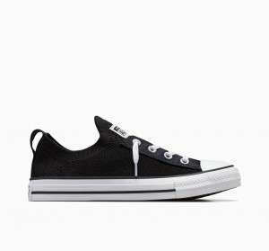 Converse Chuck Taylor All Star Shoreline Knit Slip Fekete Fehér Fekete | 104WDBIVC