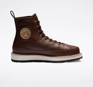 Converse Chuck Taylor Crafted Boot Csokoládé Világos Fekete | 148HCBLTI