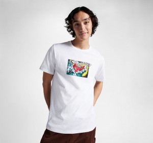 Converse Comic T-Shirt Fehér | 695LIBSOD