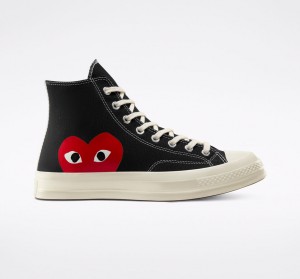 Converse Converse x Comme des Garçons PLAY Chuck 70 Fekete Fehér Piros | 724VGQDRB