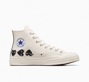 Converse Converse x Comme des Garçons PLAY Chuck 70 Multi Heart Fekete | 378RAGJHP