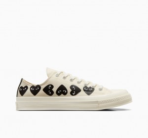 Converse Converse x Comme des Garçons PLAY Chuck 70 Multi Heart Fekete | 789DHWFXZ