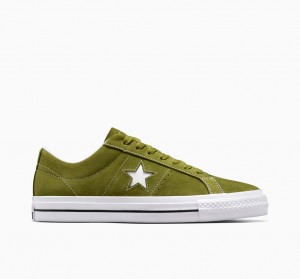 Converse One Star Pro Zöld Fehér Fekete | 860IUTBOS