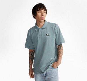 Converse Shoe Patch Polo Shirt Szürke | 165HSMXIN