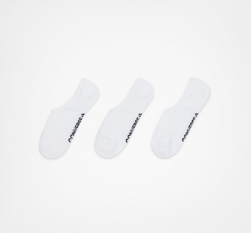 Converse 3-Pack Wordmark Ultra-Low Liner Socks Fehér | 708HGQSRE