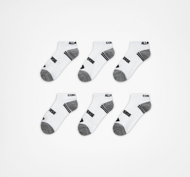 Converse 6-Pack No-Show Socks Fehér | 910OGJURI