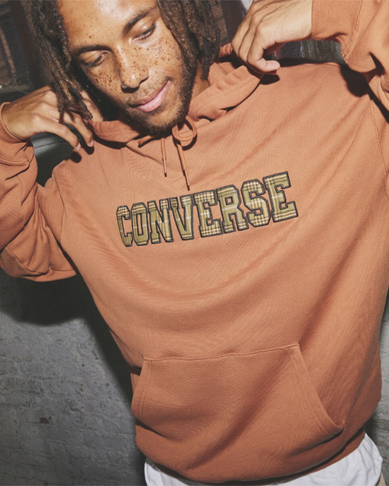 Converse All Star Logo Namesake Hoodie Tawny Owl | 921OGMXYK