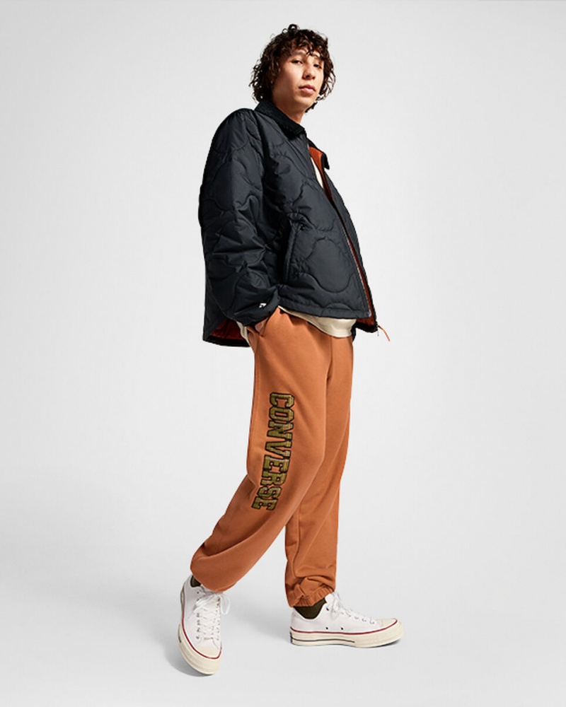 Converse All Star Logo Sweatpant Tawny Owl | 345BQCILR