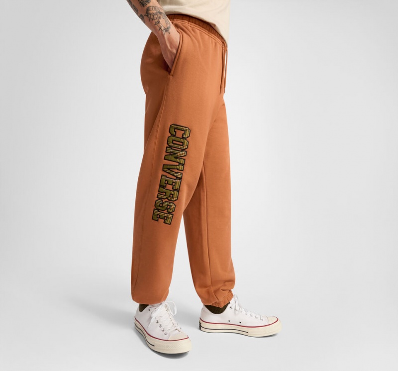 Converse All Star Logo Sweatpant Tawny Owl | 345BQCILR