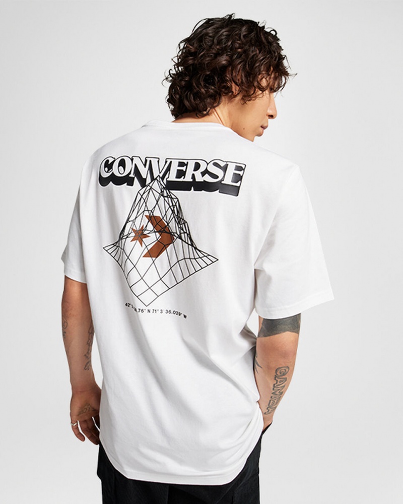 Converse All Star Mountain T-Shirt Fehér | 605RVCYUL