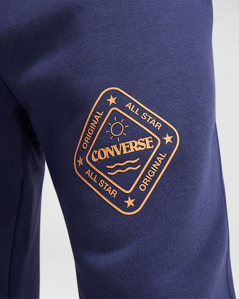 Converse All Star Téli Grafika Sweatpant Kék | 896IMPTWB