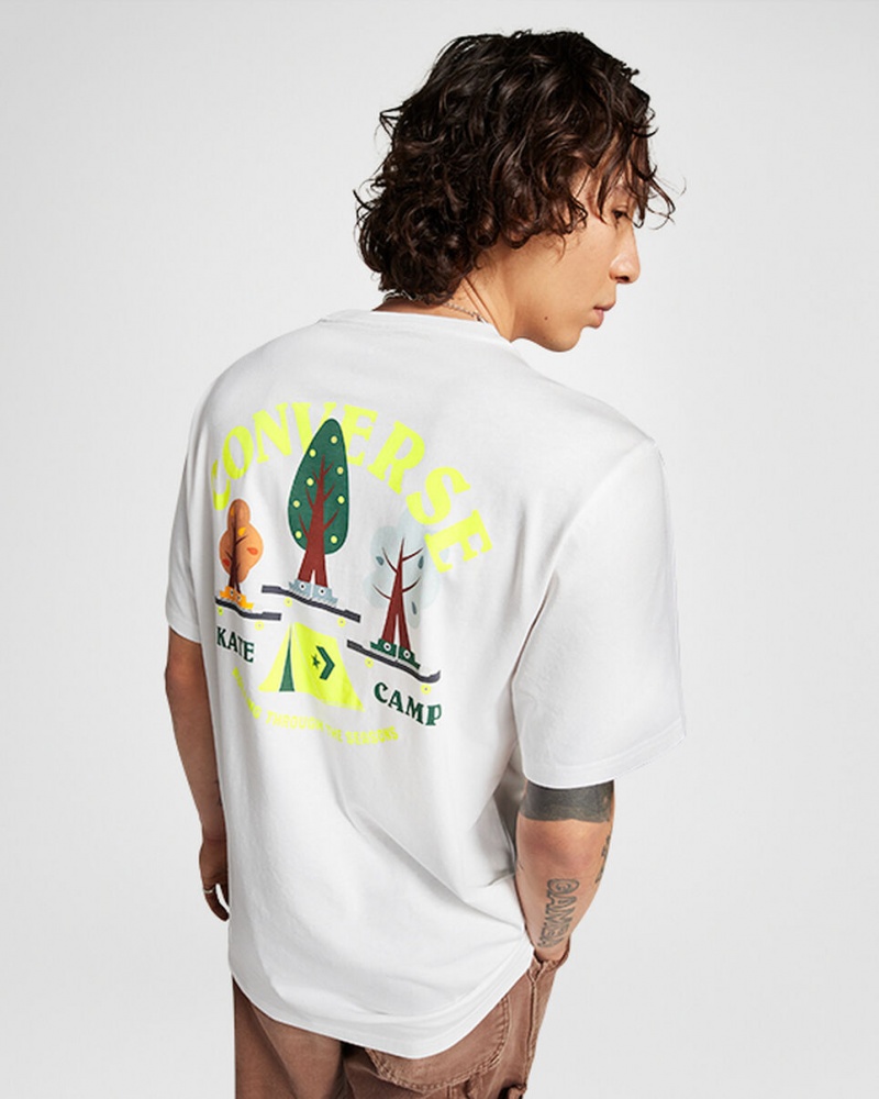 Converse All Star Tree T-shirt Fehér | 746PSJTMO