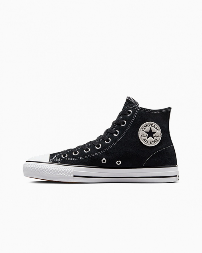 Converse CONS Chuck Taylor All Star Pro Velúr Fekete Fekete Fehér | 980NIVCOL