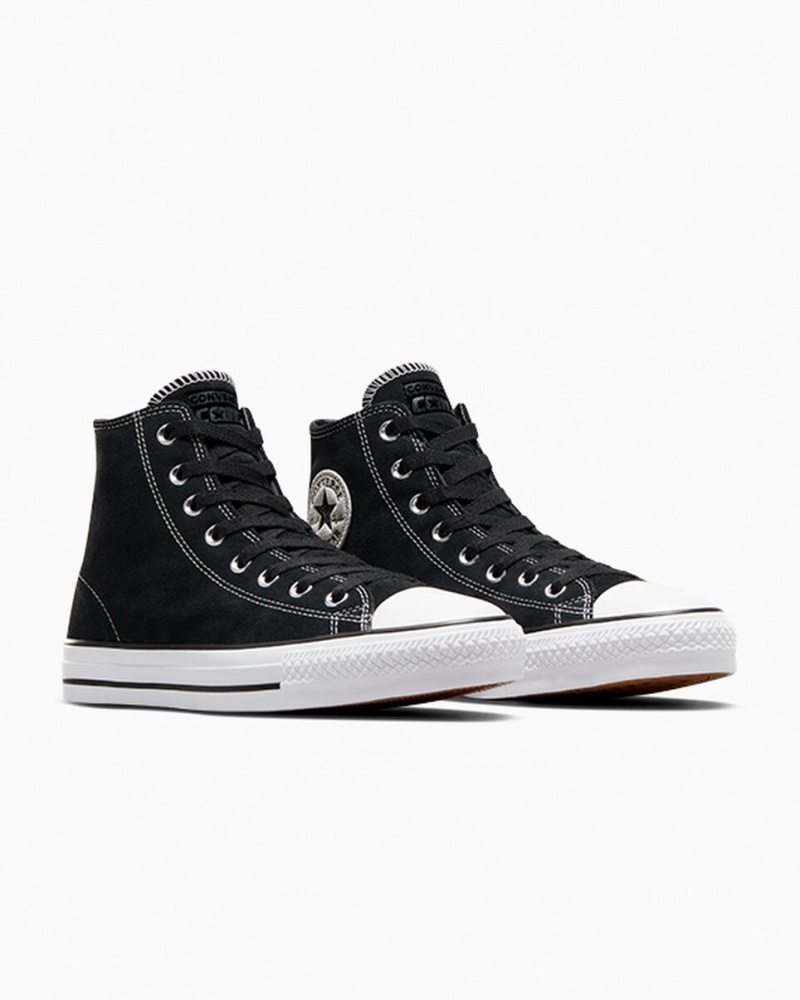 Converse CONS Chuck Taylor All Star Pro Velúr Fekete Fekete Fehér | 980NIVCOL