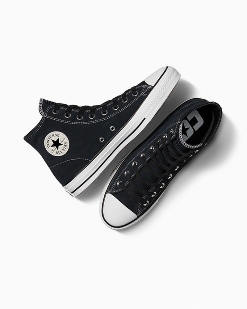 Converse CONS Chuck Taylor All Star Pro Velúr Fekete Fekete Fehér | 980NIVCOL