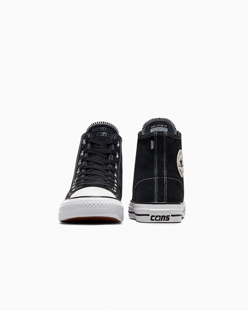 Converse CONS Chuck Taylor All Star Pro Velúr Fekete Fekete Fehér | 980NIVCOL