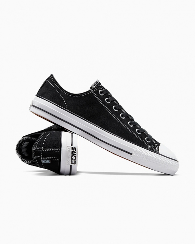 Converse CONS Chuck Taylor All Star Pro Velúr Fekete Fekete Fehér | 560EFCJBD