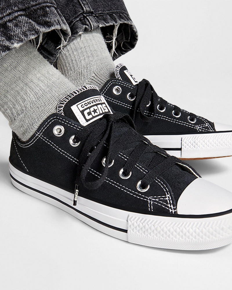 Converse CONS Chuck Taylor All Star Pro Velúr Fekete Fekete Fehér | 560EFCJBD