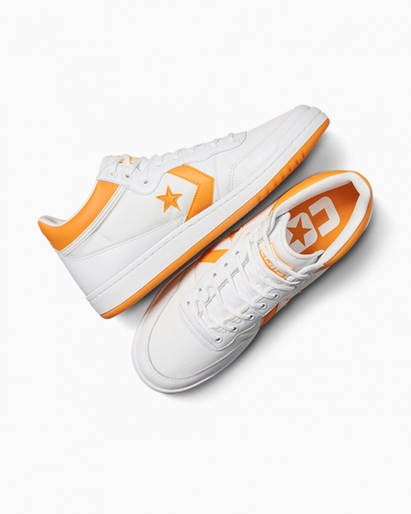 Converse CONS Fastbreak Pro Bőr Fehér Világos Sárga Fehér | 861INGPSB