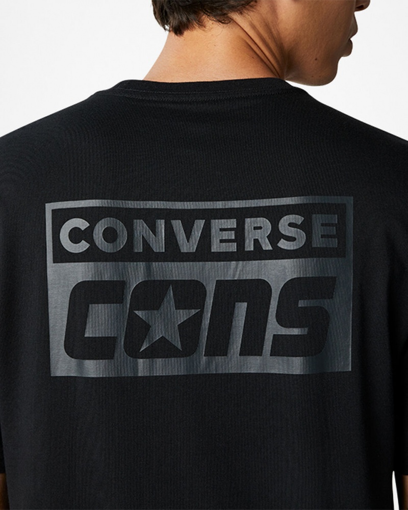 Converse CONS Grafika T-Shirt Fekete | 583AFPCVL