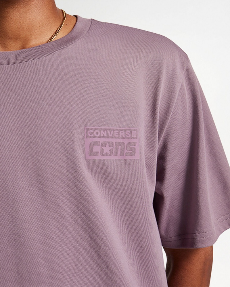 Converse CONS Grafika T-Shirt Szürke | 506BZDHPJ