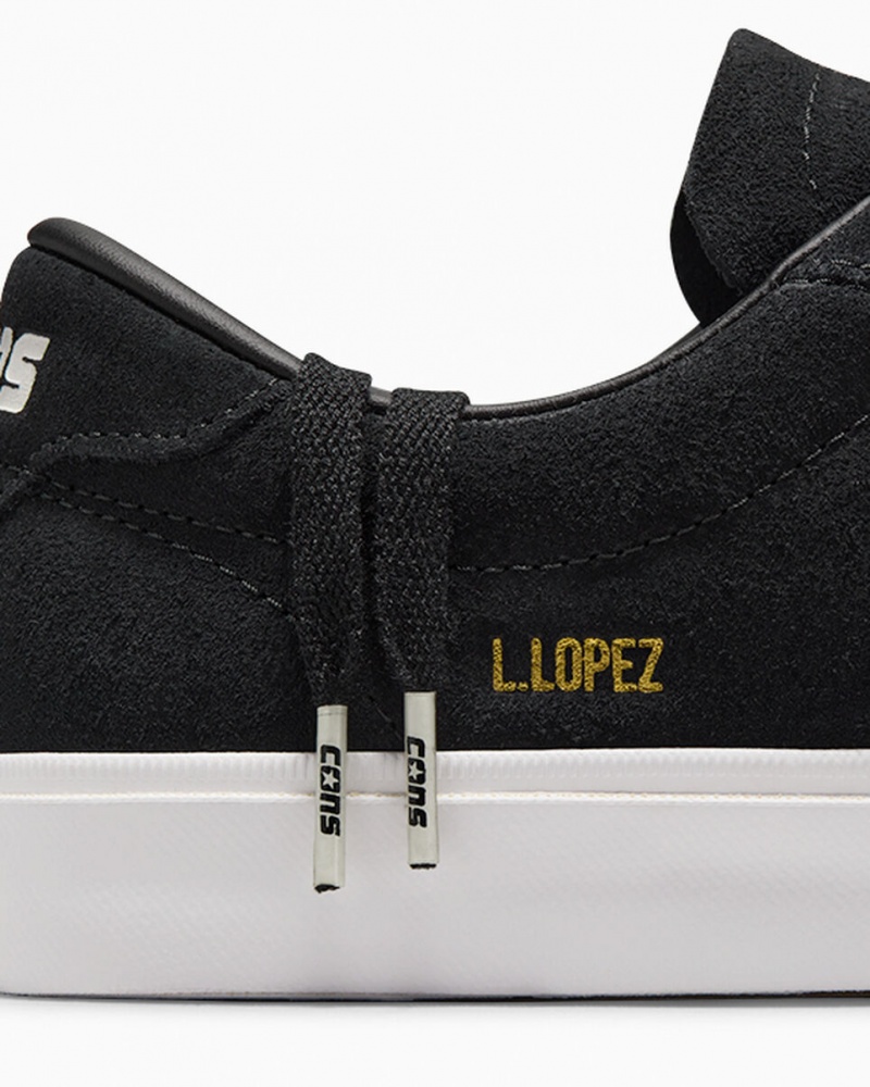 Converse CONS Louie Lopez Pro Fekete Fekete Fehér | 094ZYQTKH