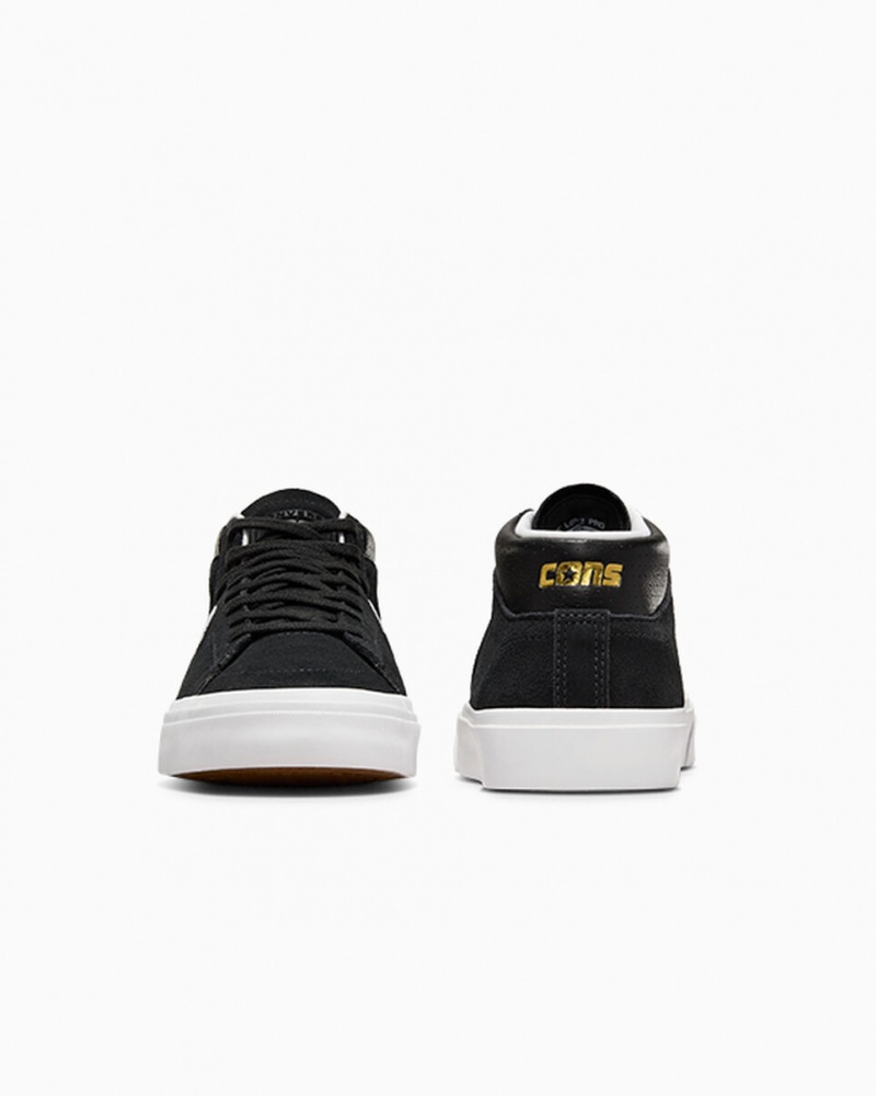 Converse CONS Louie Lopez Pro Mid Fekete Fekete Fehér | 431DIJUNB